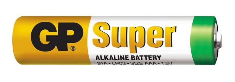 Baterie alkalická GP Super LR03 AAA