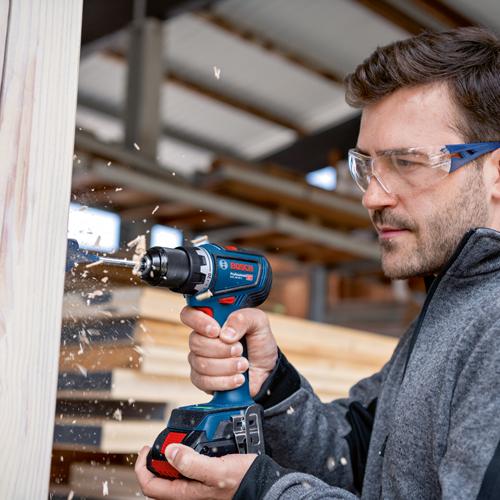 Aku vrtací šroubovák BOSCH GSR 18V-90 C v kufru L-BOXX 2x akumulátor a BT modul