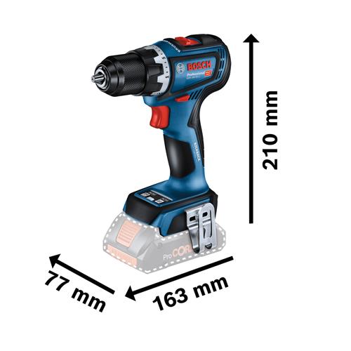 Aku vrtací šroubovák BOSCH GSR 18V-90 C v kufru L-BOXX 2x akumulátor a BT modul