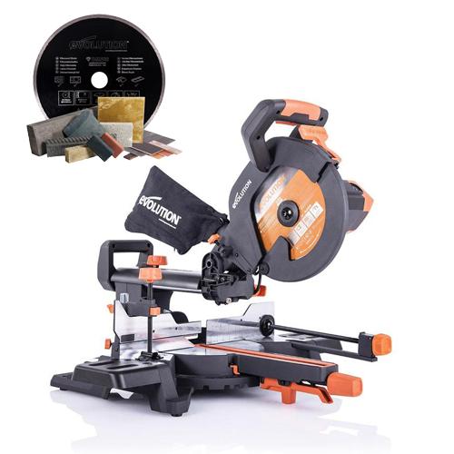 Pokosová pila EVOLUTION R255SMS+ a diamantový 255mm kotouč EVOLUTION ZDARMA