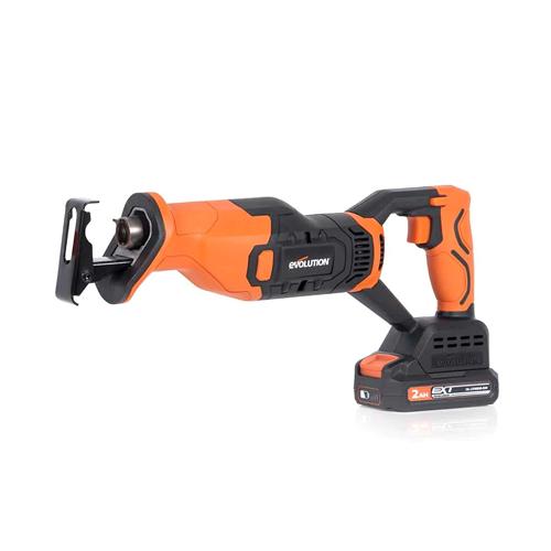 Ocasní AKU pila EVOLUTION R150RCP-Li s 2Ah baterií a nabíječkou a další 2,0Ah baterií EVOLUTION ZDARMA