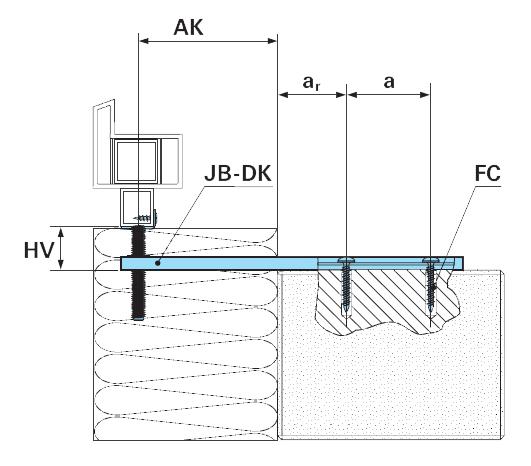 Nosná konzola JB-DK HVP PVC okna