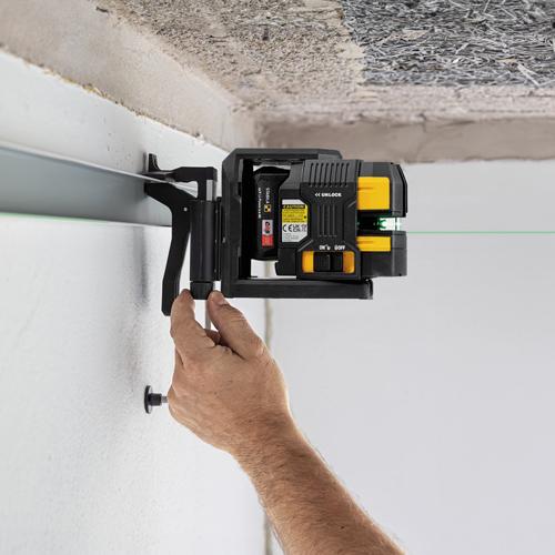 Samonivelační liniový křížový laser STABILA LAX500G 7-dílný SET 2x baterie CAS