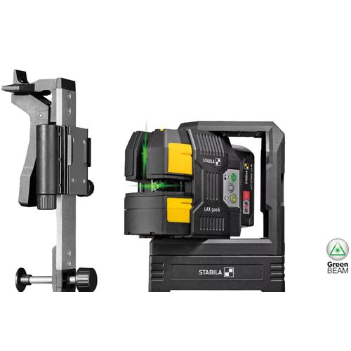 Samonivelační liniový křížový laser STABILA LAX500G 7-dílný SET 2x baterie CAS